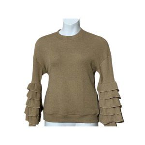 030. NEW!! Women's Ruffle Long Sleeve Sweater